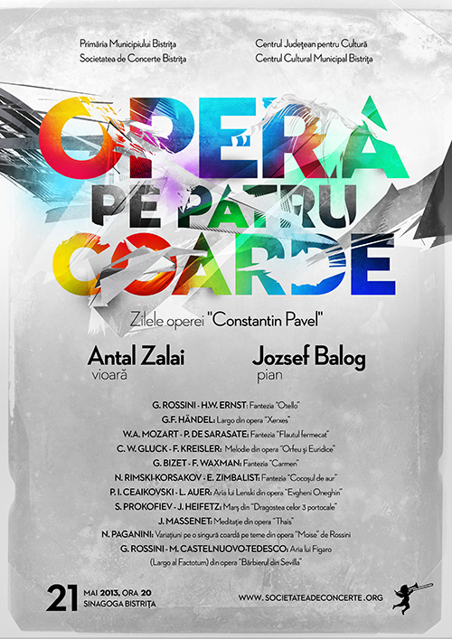 Poster concert Opera la patru coarde