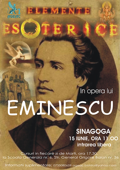 Poster Elemente esoterice in opera lui Eminescu