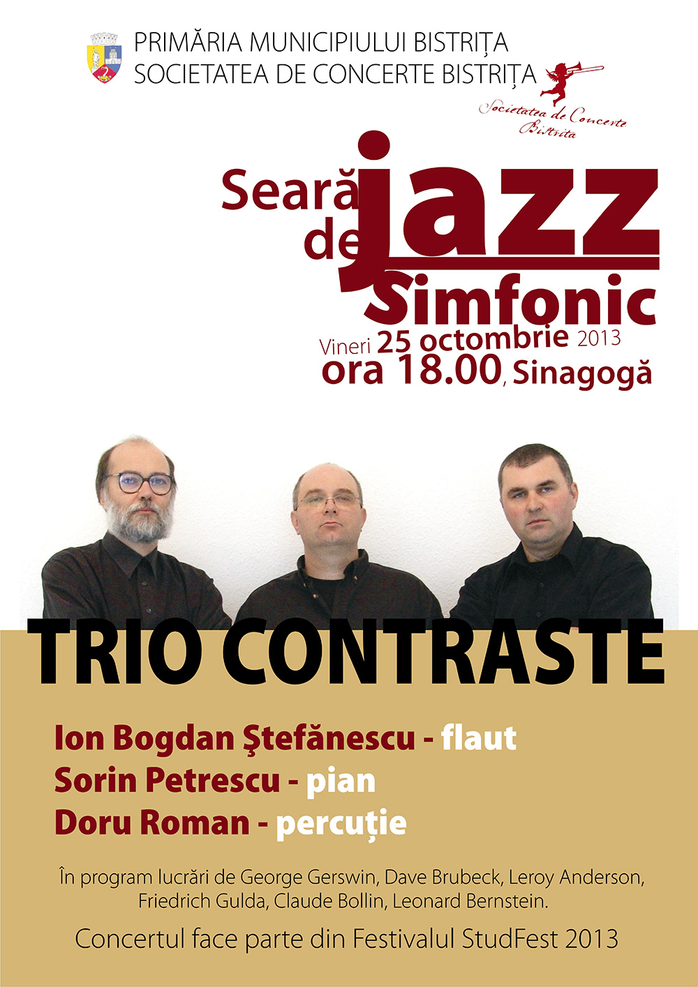 Poster Jazz Simfonic Trio Contraste