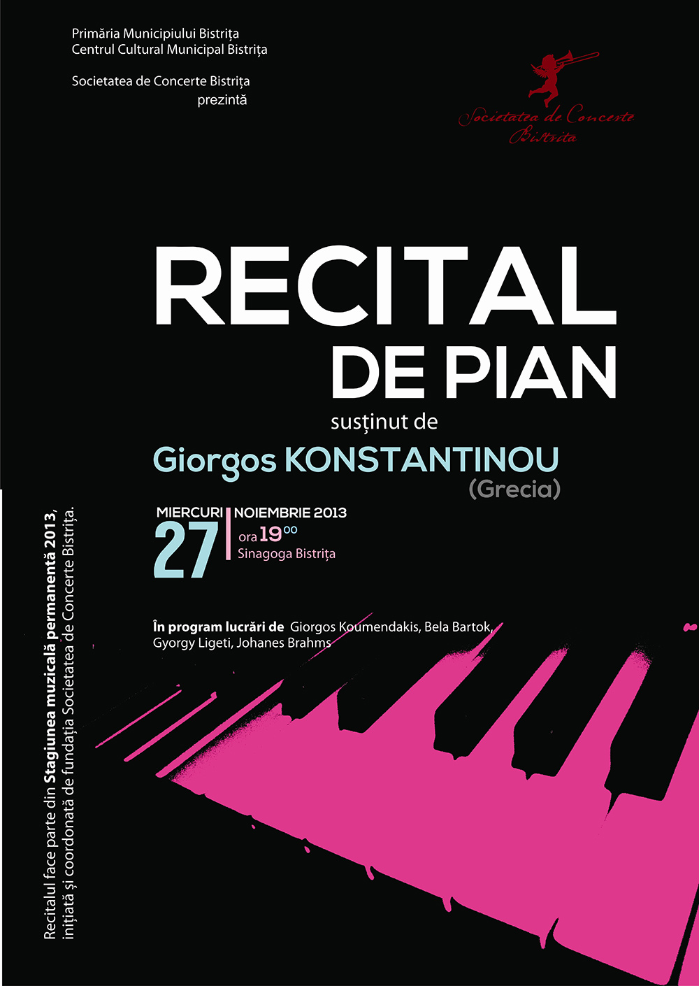 Poster recital pian Giorgos Konstantinou
