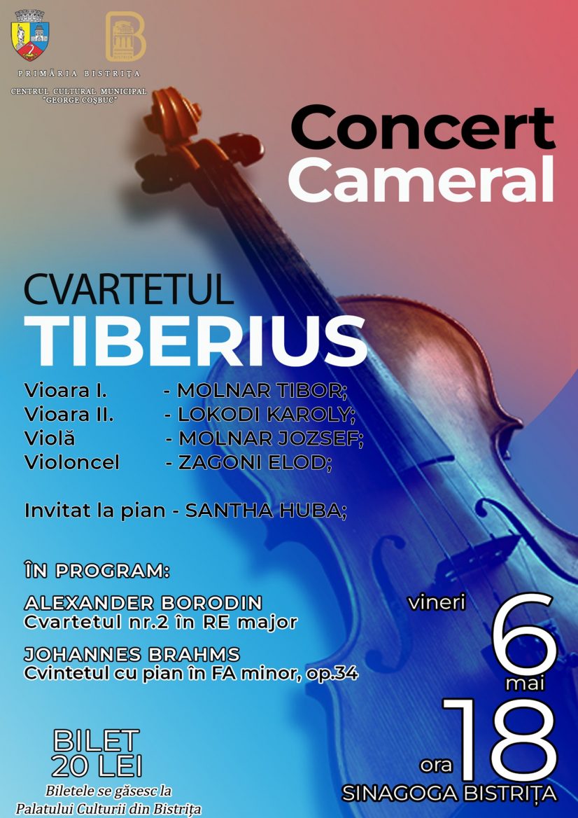 poster cvartetul tiberius concert cameral
