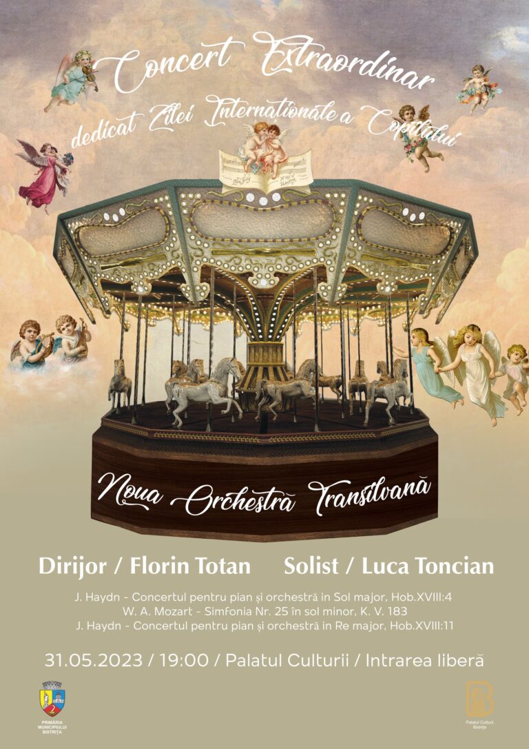 Afis Concert Extraordinar dedicat Zilei Internationale a copilului - Noua Orchestra Transilvana
